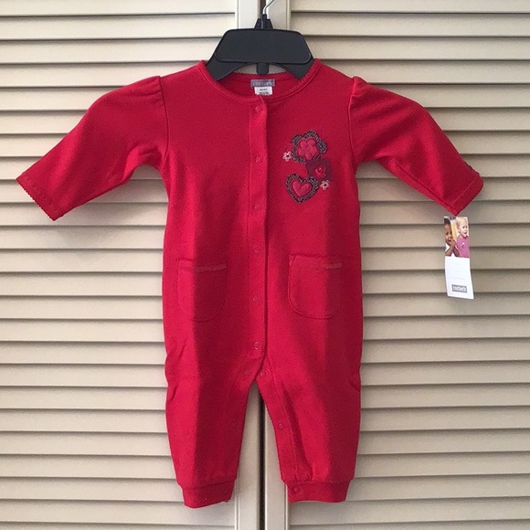 Carter's Other - NWT Carter's One Piece Long Sleeve Front Snap w/Pockets